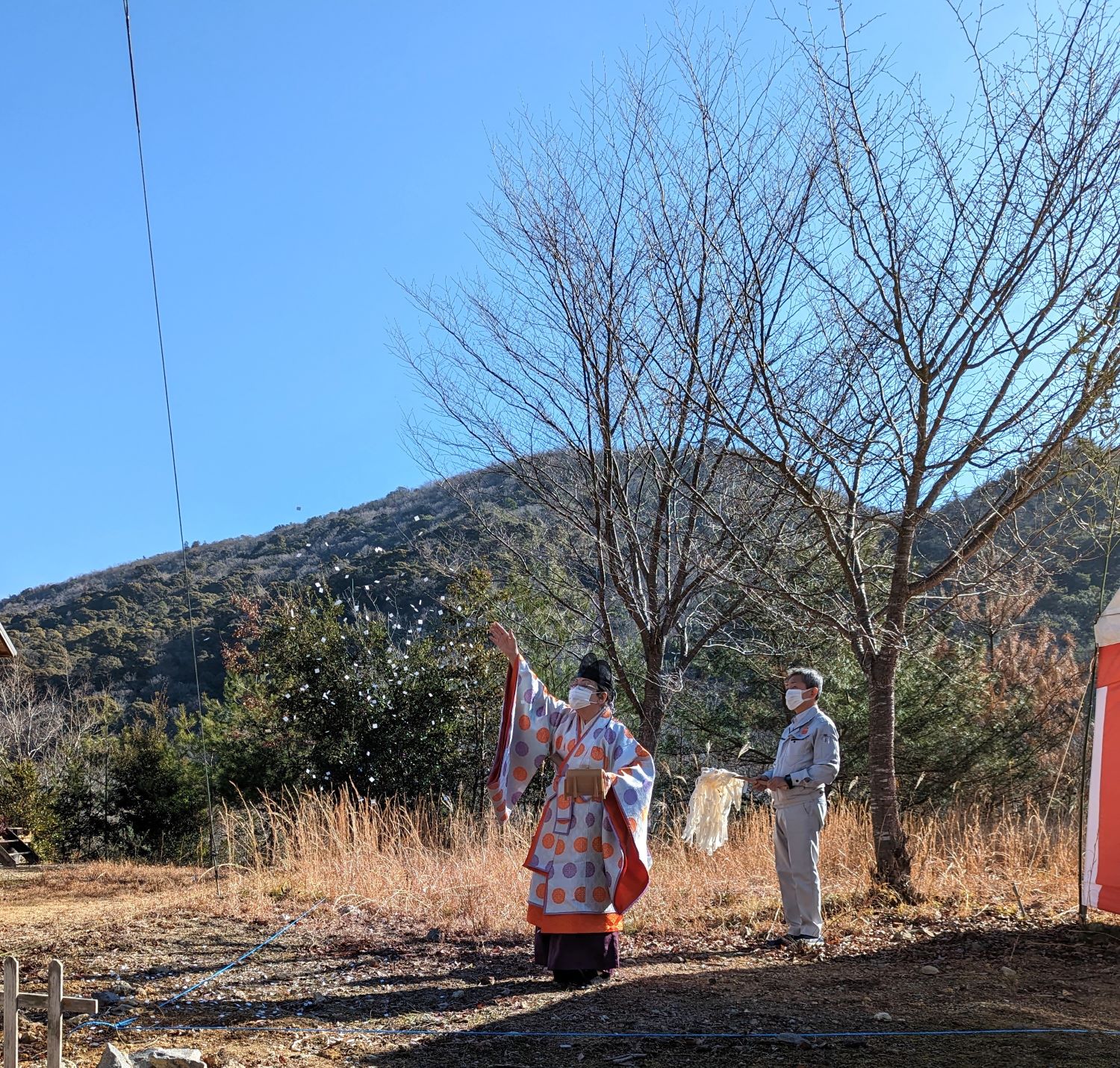 清々しい地鎮祭（加東市Y様宅）